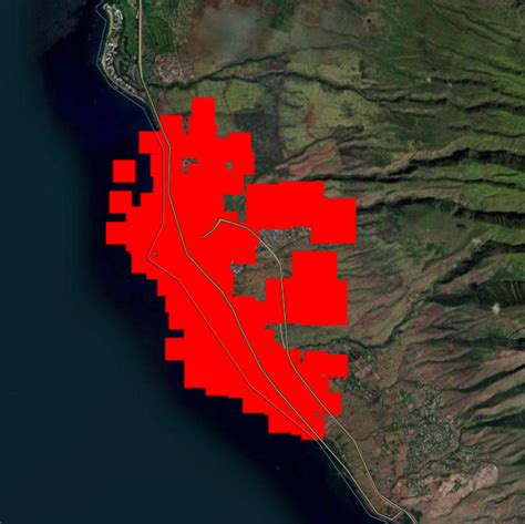 Lahaina Fire Map