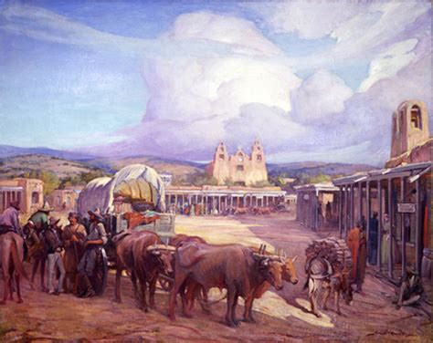 New Mexico Tells New Mexico History View Of Santa Fe Plaza In The
