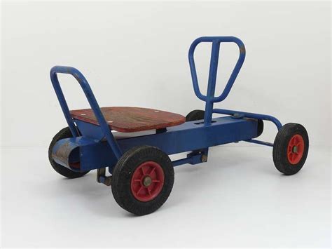 A Decorative Vintage Pedal Car Pump Car From The 1950s At
