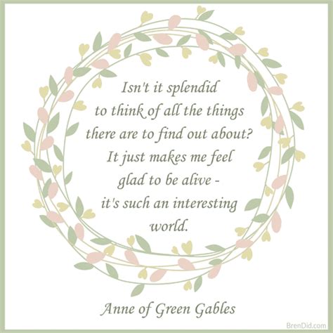 Anne Of The Green Gables Quotes Ilsa Raquel