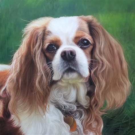 Custom Pet Portrait Oil Painting Commissioned Painting Dog