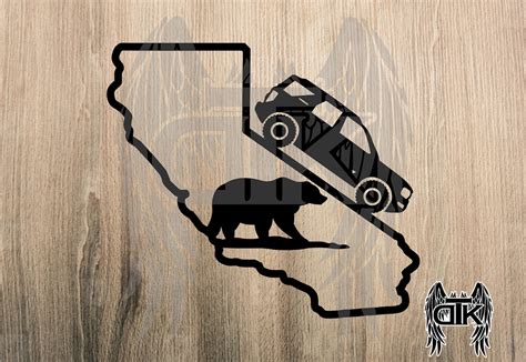 Bronco Riding On California Decal Ford Bronco Silhouette Etsy