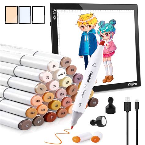Buy Ohuhu Alcohol Markers Skin Tones Alcohol Based Markers Double