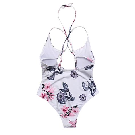 Womail Bikinis 2019 Mujer Women Swimwear Bikini Set Print Flower Push