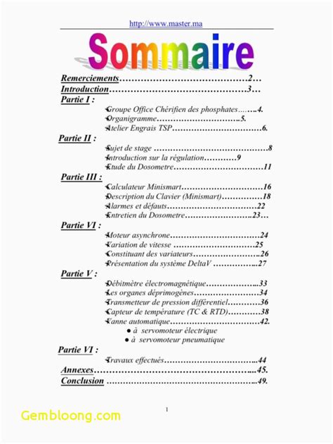 Exemple De Rapport De Stage Seconde Bac Pro Le Meilleur Exemple