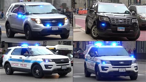 Chicago Police Cars Responding And Law Enforcement Activity Youtube