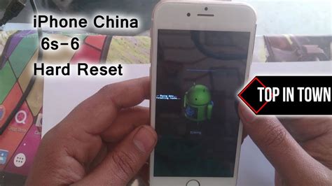 How to hard reset/factory reset iphone 6s plus from recovery mode using itunes. iPhone 6 CLONE HARD RESET 2017 - YouTube