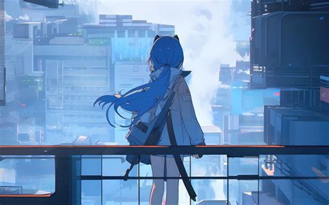 3840x2400 Anime Girl Amidst The City Of Dreamers 4k Hd 4k Wallpapers
