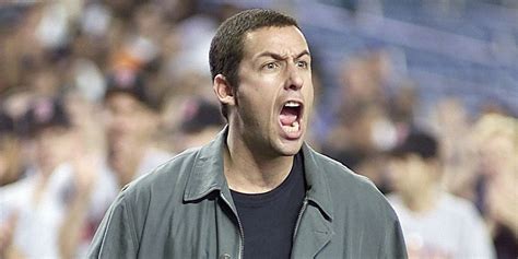 why adam sandler gets angry and yells in so many movies