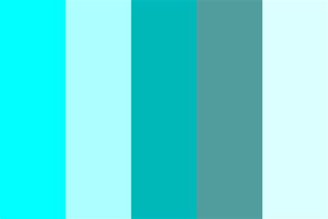 Cyan Color Chart