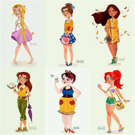 Modern Disney Princesses 👸 Artist Is Foxvilleart Ariel