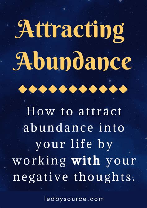 How To Attract Abundance Ledbysource