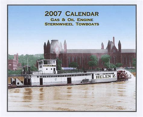 2007 Sternwheel Towboat Calendar available – River Talk & Cruises