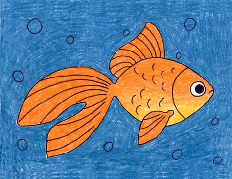 How To Draw A Goldfish · Art Projects For Kids Goldfish Art Kids Art