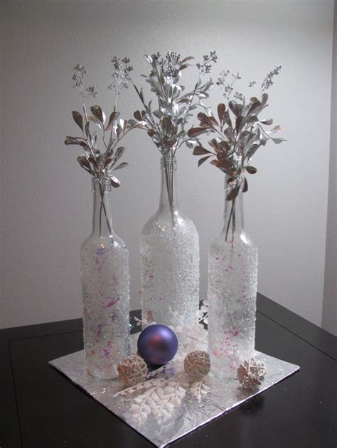 Paint it light bright blue. Wine+Bottle+Crafts | Easy Christmas Wine Bottle Craft ...