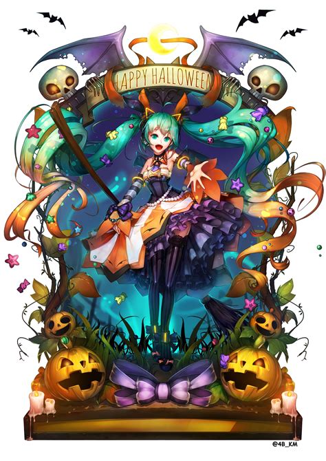 Hatsune Miku Halloween Edition 2480x3508 Original Resolution Fondo
