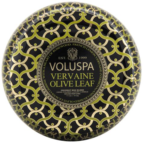Our Voluspa Vervaine Olive Leaf 2 Wick Maison Tin Candle Fragrances