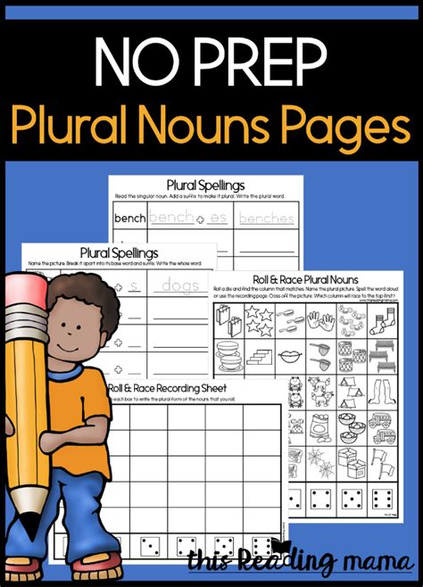 Nouns No Prep Printables Nouns Worksheet Singular And