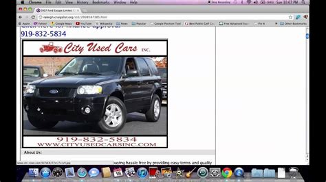 Craigslist Raleigh NC Used Cars - Finding Deals Online - YouTube