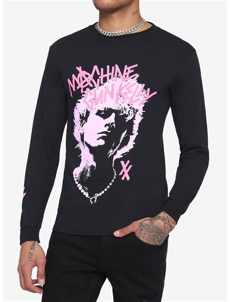Machine Gun Kelly Pink Silhouette Long Sleeve T Shirt Hot Topic
