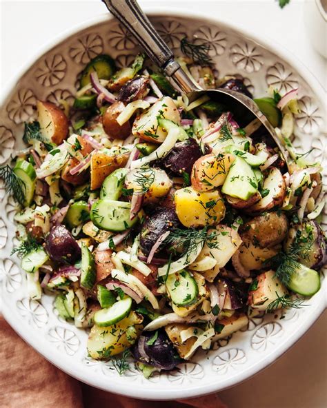 Vegan Potato Salad With Dill Pickle Dressing The First Mess