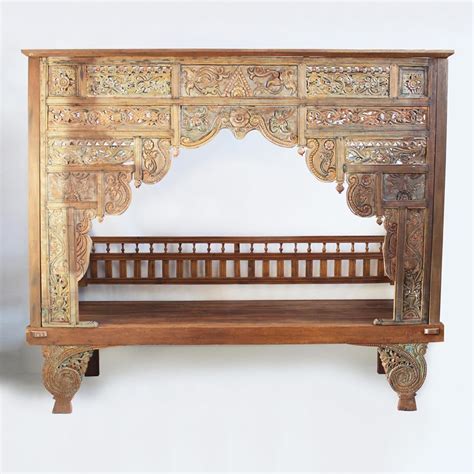 Image Of Balinese Teak Canopy Bed Unusual Furniture Canopy Bed Balinese