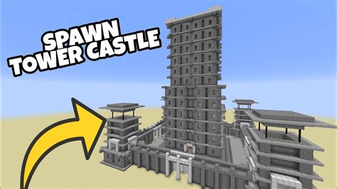 Spawn A Tower Castle Using One Command Minecraft Youtube