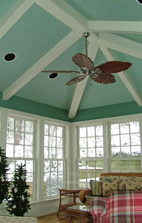 Popcorn ceilings can date a house faster than almost anything else. Painted beadboard ceiling | Painted Ceilings | Pinterest ...