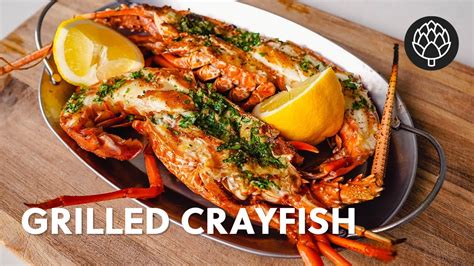 Crayfish On The Grill With Herby Garlic Butter Youtube