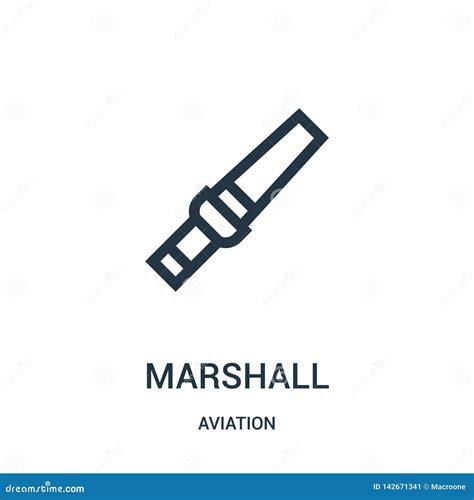 Marshall Icon Vector From Aviation Collection Thin Line Marshall