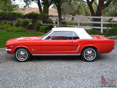 19645 Red Ford Mustang Convertible