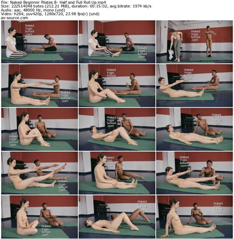 Naked Beginner Pilates Half And Full Roll Up Av Source Com