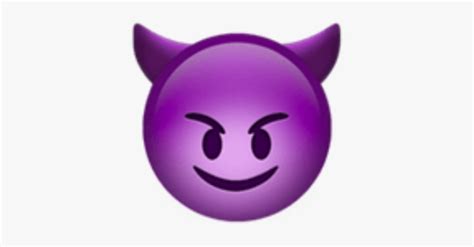 Purple Devil Emoji Png Devil Emoji Free Transparent Clipart