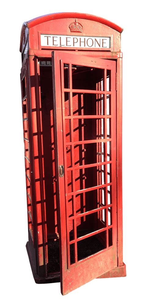 Download Red Telephone Booth In London Transparent Png Stickpng