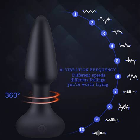 Vibration Butt Plugs Rotation Beads Vibrator Prostate Massage Wireless