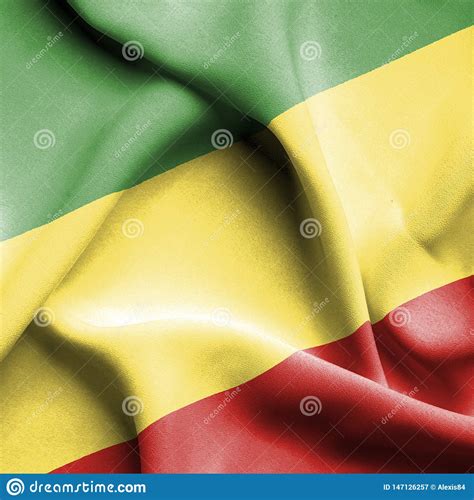 Bandera Que Agita De La Repblica De Congo Stock De Ilustración