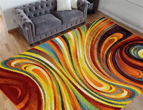 Hr Colorful Rainbow Area Rug 5x7 Rugs For Living Room Décor 2020 Rug