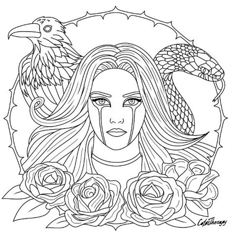 Gothic Halloween Coloring Pages Ferrisquinlanjamal