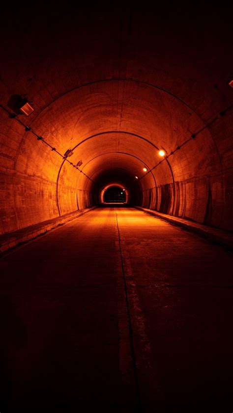 Hd Wallpaper Tunnel Road Backlight