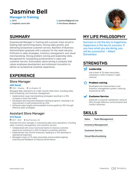 3 Successful Manager In Training Resume Examples And Writing Tips For 2024