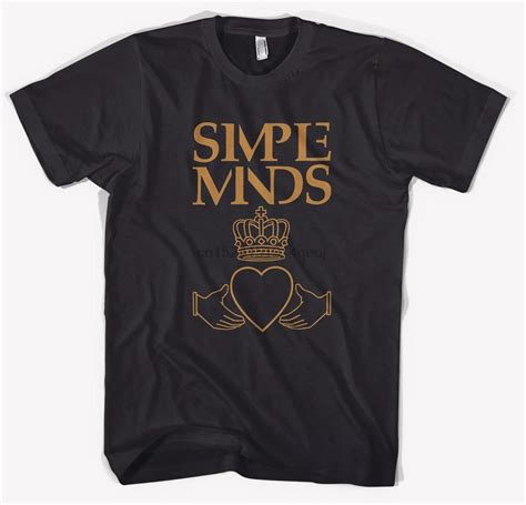 Simple Minds Rock Band Logo Mens T Shirt Tee Black Shirts Sz S M L Xl