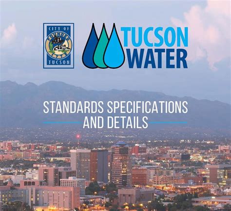 Tucson Water Standard Specifications And Details City Of Tucson