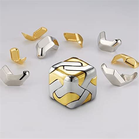 3d Square Three Dimensional Metal Puzzle Cube Brain Teasers Toy