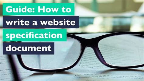 How to write a website specification document or brief - YouTube