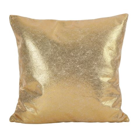 Decorative Metallic Glam Throw Pillow 20x20 Pillow Gold Walmart