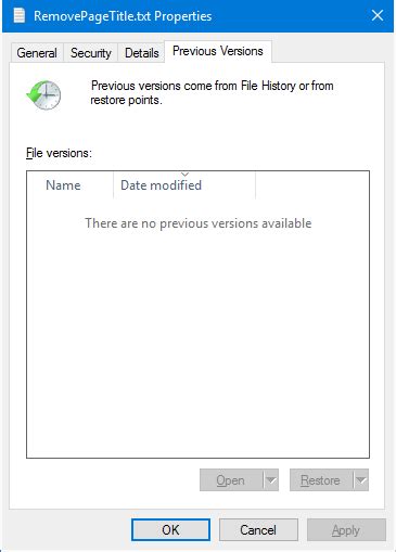 How To Revert Files To Previous Versions Windows 10 Kavlero