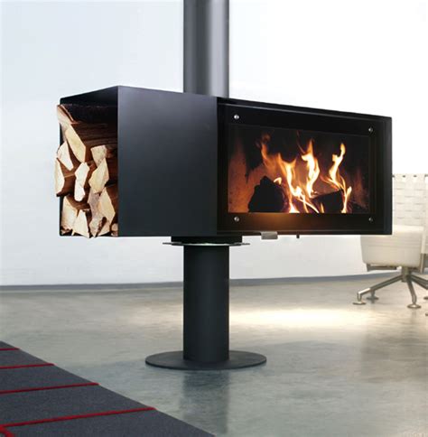 Walker edison modern wood fireplace stand with cabinet doors and drawers 65 flat screen universal tv console living room storage shelves entertainment center, 60 inch, slate grey. Contemporary Freestanding Fireplace That You Easily Could ...
