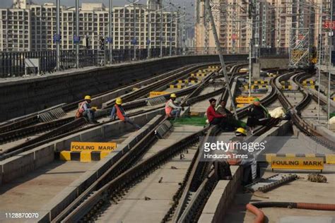 Noida Electronic City Metro Station Photos And Premium High Res