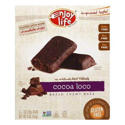 Enjoy Life Gluten Free Cocoa Loco Snack Bar 5 Oz Pack Of 6 Walmart