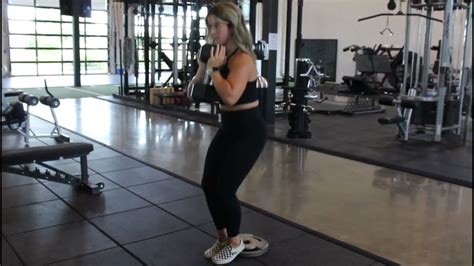Db Close Stance Heels Elevated Squat Youtube